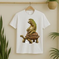 Funny Sloth Riding Turtle Speed Is Relative T-Shirt