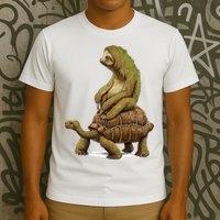 Funny Sloth Riding Turtle Speed Is Relative T-Shirt