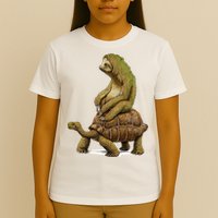 Funny Sloth Riding Turtle Speed Is Relative T-Shirt