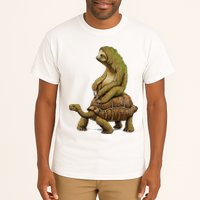 Funny Sloth Riding Turtle Speed Is Relative Tall T-Shirt