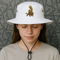 Funny Sloth Riding Turtle Speed Is Relative Bucket Hat