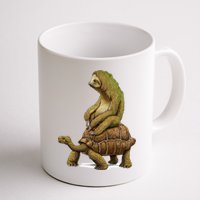 Funny Sloth Riding Turtle Speed Is Relative Mug
