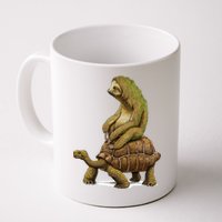 Funny Sloth Riding Turtle Speed Is Relative Mug