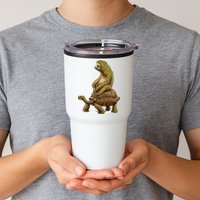 Funny Sloth Riding Turtle Speed Is Relative Tumbler