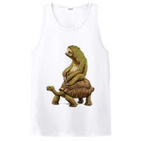 Funny Sloth Riding Turtle Speed Is Relative PosiCharge Competitor Tank
