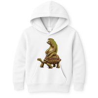 Funny Sloth Riding Turtle Speed Is Relative Kids Hoodie