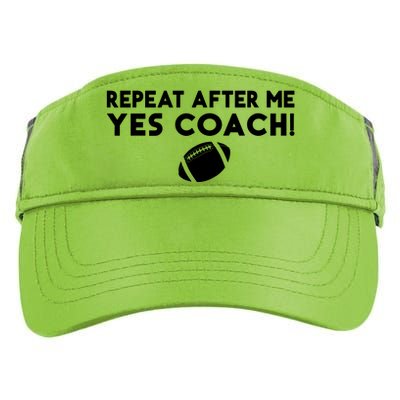 Funny Sport Repeat After Me Yes Coach American Football Adult Drive Performance Visor