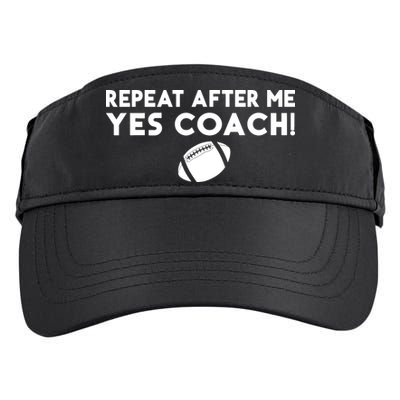 Funny Sport Repeat After Me Yes Coach American Football Adult Drive Performance Visor