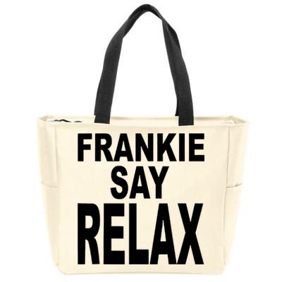 Frankie Say Relax Shirt Funny Retro Vintage Zip Tote Bag