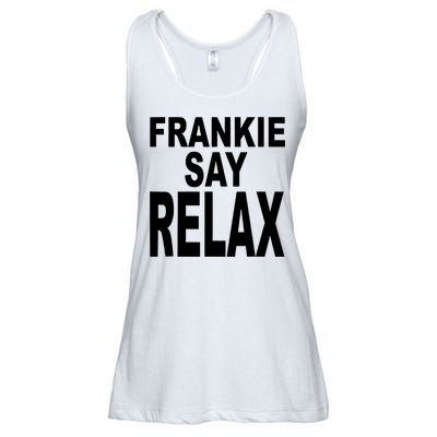Frankie Say Relax Shirt Funny Retro Vintage Ladies Essential Flowy Tank