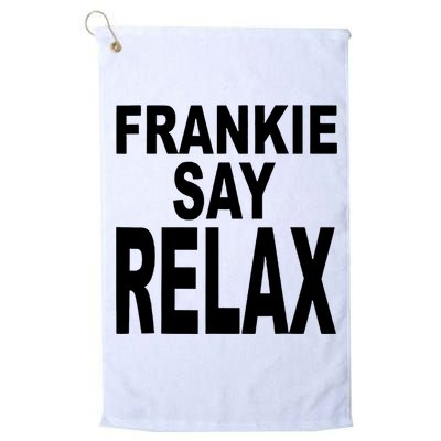 Frankie Say Relax Shirt Funny Retro Vintage Golf Towel