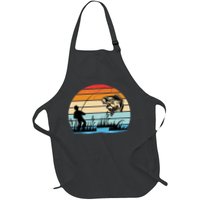Fishing Sunset Retro Vintage Gift Apron