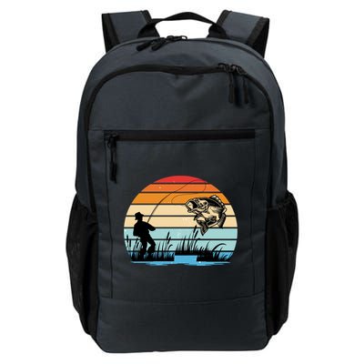Fishing Sunset Retro Vintage Gift Backpack