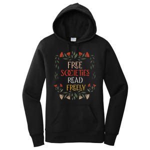 Free Societies Read Freely Read Banned Books Librarians Women's Pullover Hoodie