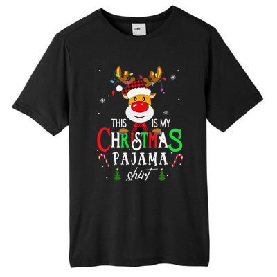 Family Squad Reindeer Matching This Is My Christmas Pajama Tall Fusion ChromaSoft Performance T-Shirt