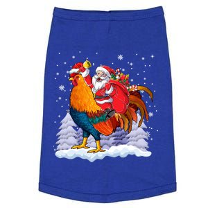 Funny Santa Ridding Chicken Gift Merry Chickmas Christmas Pajamas Gift Doggie Tank