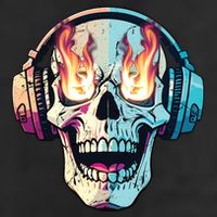 Flaming Skull Rock Music Cool Comfort Performance Bucket Hat