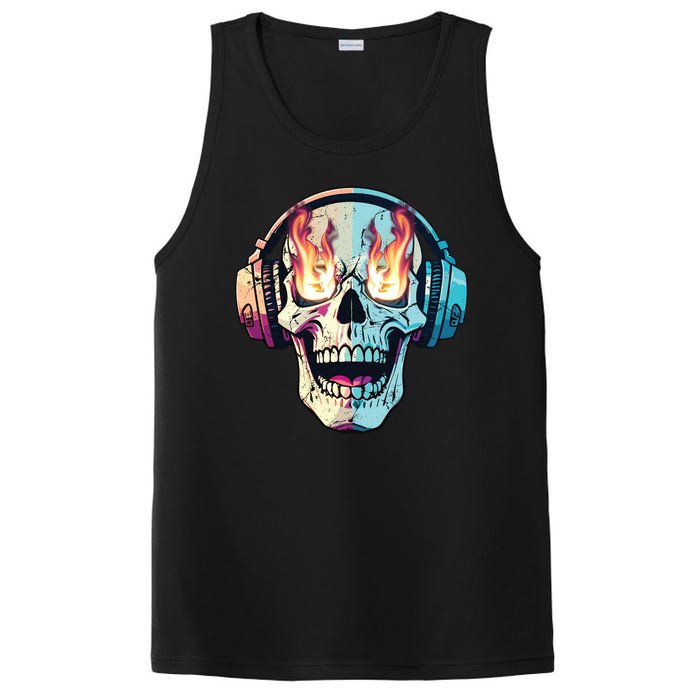 Flaming Skull Rock Music PosiCharge Competitor Tank