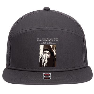 Fr Seraphim Rose Eastern Orthodox 7 Panel Mesh Trucker Snapback Hat