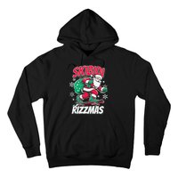 Funny Santa Rizz Christmas Skater Santa Xmas Hoodie