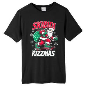 Funny Santa Rizz Christmas Skater Santa Xmas Tall Fusion ChromaSoft Performance T-Shirt