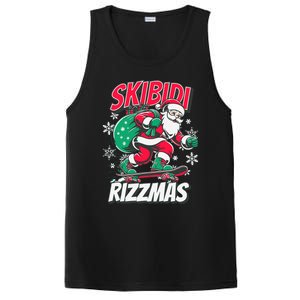 Funny Santa Rizz Christmas Skater Santa Xmas PosiCharge Competitor Tank