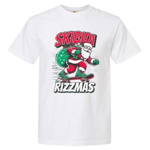 Funny Santa Rizz Christmas Skater Santa Xmas Garment-Dyed Heavyweight T-Shirt