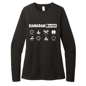 Fasting Salat Ramadan Mode Mubarak Kareem Gift Womens CVC Long Sleeve Shirt