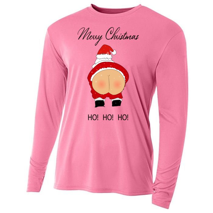 Funny Sarcastic Rude Christmas Cooling Performance Long Sleeve Crew