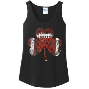 Football Shamrock St Patricks Day Irish Sports Funny Gifts Ladies Essential Tank