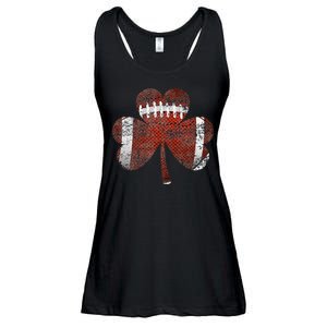 Football Shamrock St Patricks Day Irish Sports Funny Gifts Ladies Essential Flowy Tank