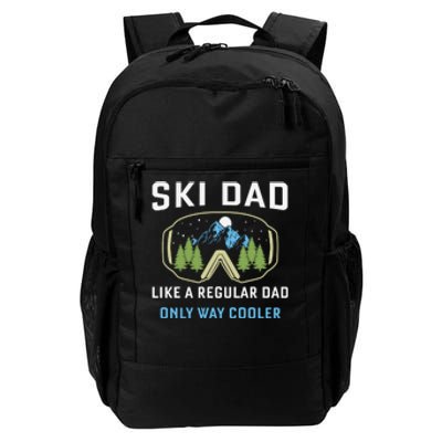 Funny Skiing Skier Winter Sport Lovers Design For Dad Men Daily Commute Backpack