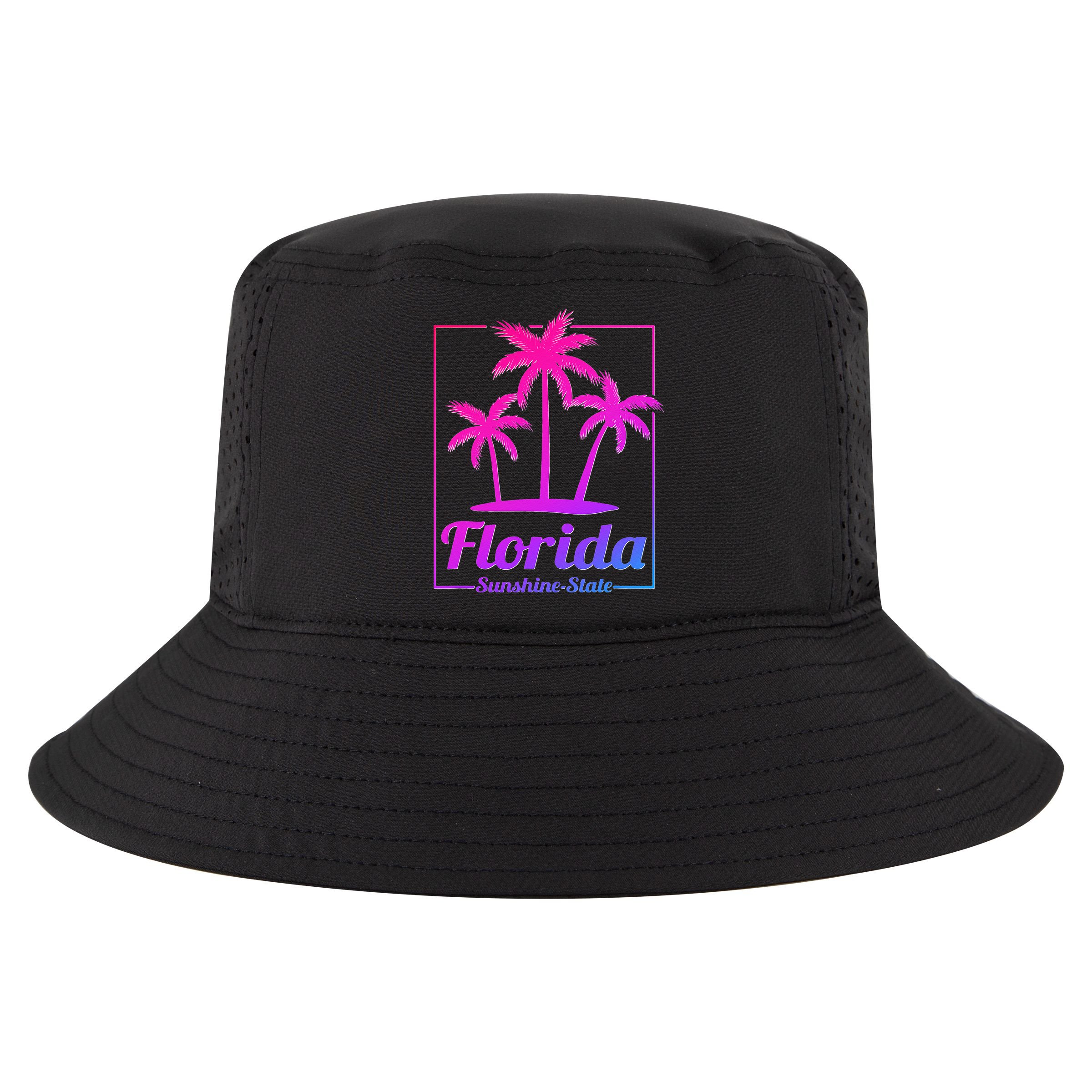 Florida Sunshine State Retro Look Cool Comfort Performance Bucket Hat