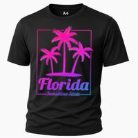 Florida Sunshine State Retro Look Cooling Performance Crew T-Shirt