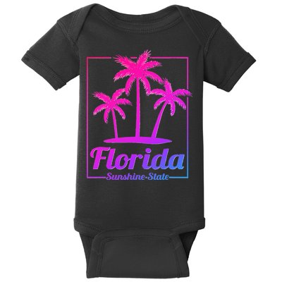 Florida Sunshine State Retro Look Baby Bodysuit
