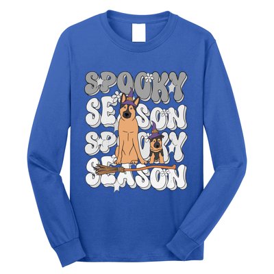 Funny Saying Spooky Season Halloween Dog Lover Cool Gift Long Sleeve Shirt