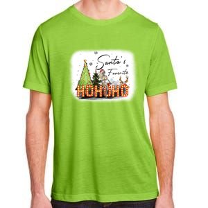 Funny Skeleton Santa Favorite Ho Ho Ho Bleached Gift Adult ChromaSoft Performance T-Shirt