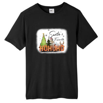 Funny Skeleton Santa Favorite Ho Ho Ho Bleached Gift Tall Fusion ChromaSoft Performance T-Shirt