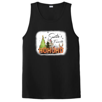 Funny Skeleton Santa Favorite Ho Ho Ho Bleached Gift PosiCharge Competitor Tank