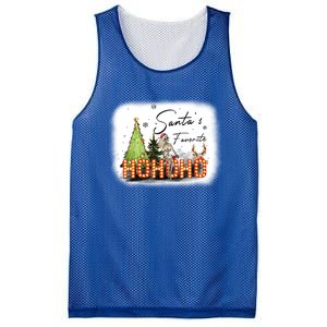 Funny Skeleton Santa Favorite Ho Ho Ho Bleached Gift Mesh Reversible Basketball Jersey Tank