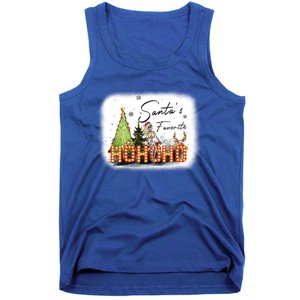 Funny Skeleton Santa Favorite Ho Ho Ho Bleached Gift Tank Top