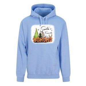 Funny Skeleton Santa Favorite Ho Ho Ho Bleached Gift Unisex Surf Hoodie