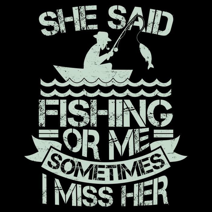 Funny She Said Fishing Or Me Sometimes I Miss Her Impact Tech Backpack