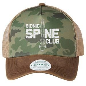 Funny Spine Surgery Gift Bionic Spine Club Legacy Tie Dye Trucker Hat