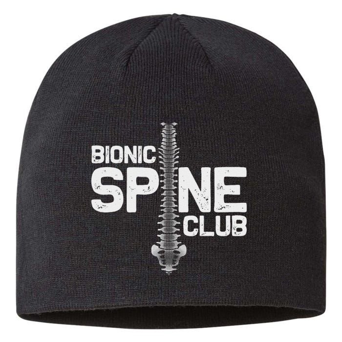 Funny Spine Surgery Gift Bionic Spine Club Sustainable Beanie