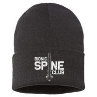 Funny Spine Surgery Gift Bionic Spine Club Sustainable Knit Beanie