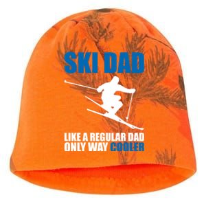 Funny Skiing Ski Dad Funny Gift Kati - Camo Knit Beanie