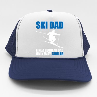 Funny Skiing Ski Dad Funny Gift Trucker Hat