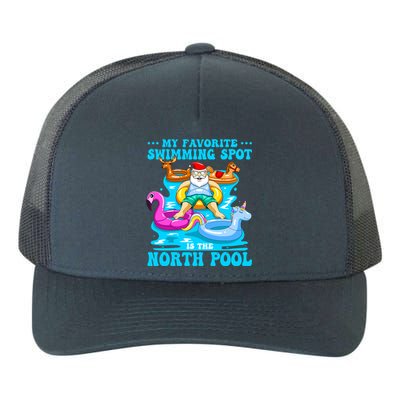 Favorite Swimming Spot Is North Pool Santa Christmas In July Gift Yupoong Adult 5-Panel Trucker Hat