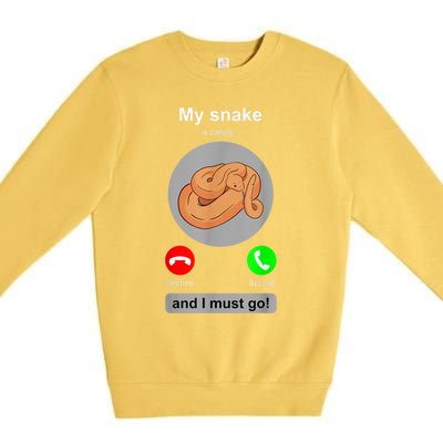 Funny Snake Snake Lover Snake Owner Collector Gift Premium Crewneck Sweatshirt